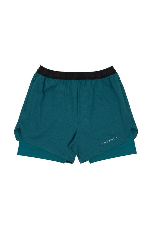 TRILOGY COMPRESSION SHORTS (TEAL)